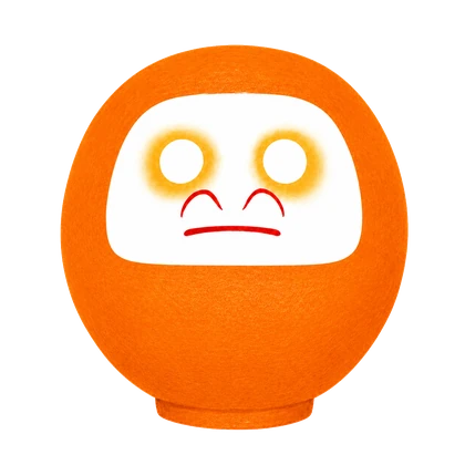 オレンジのだるま