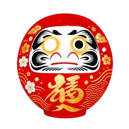 片目を入れて完成へ進めるだるま